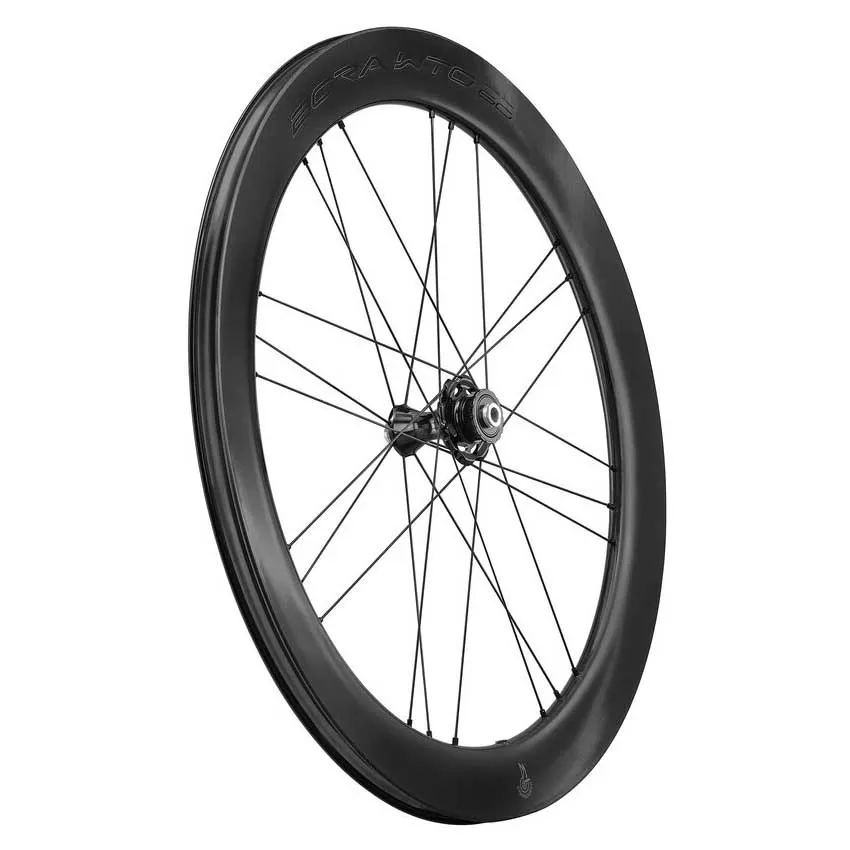 Campagnolo Bora Wto 60 C23 Cl Disc Tubeless Rennrad-vorderrad, Black, 12 x 100mm Campagnolo Bora Wto 60 C23 Cl Disc Tubeless Rennrad-vorderrad, Black, 12 x 100mm