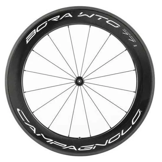 Campagnolo Bora Wto 77 2wf Carbon Qr Rennrad-vorderrad, Black, 12 x 100mm