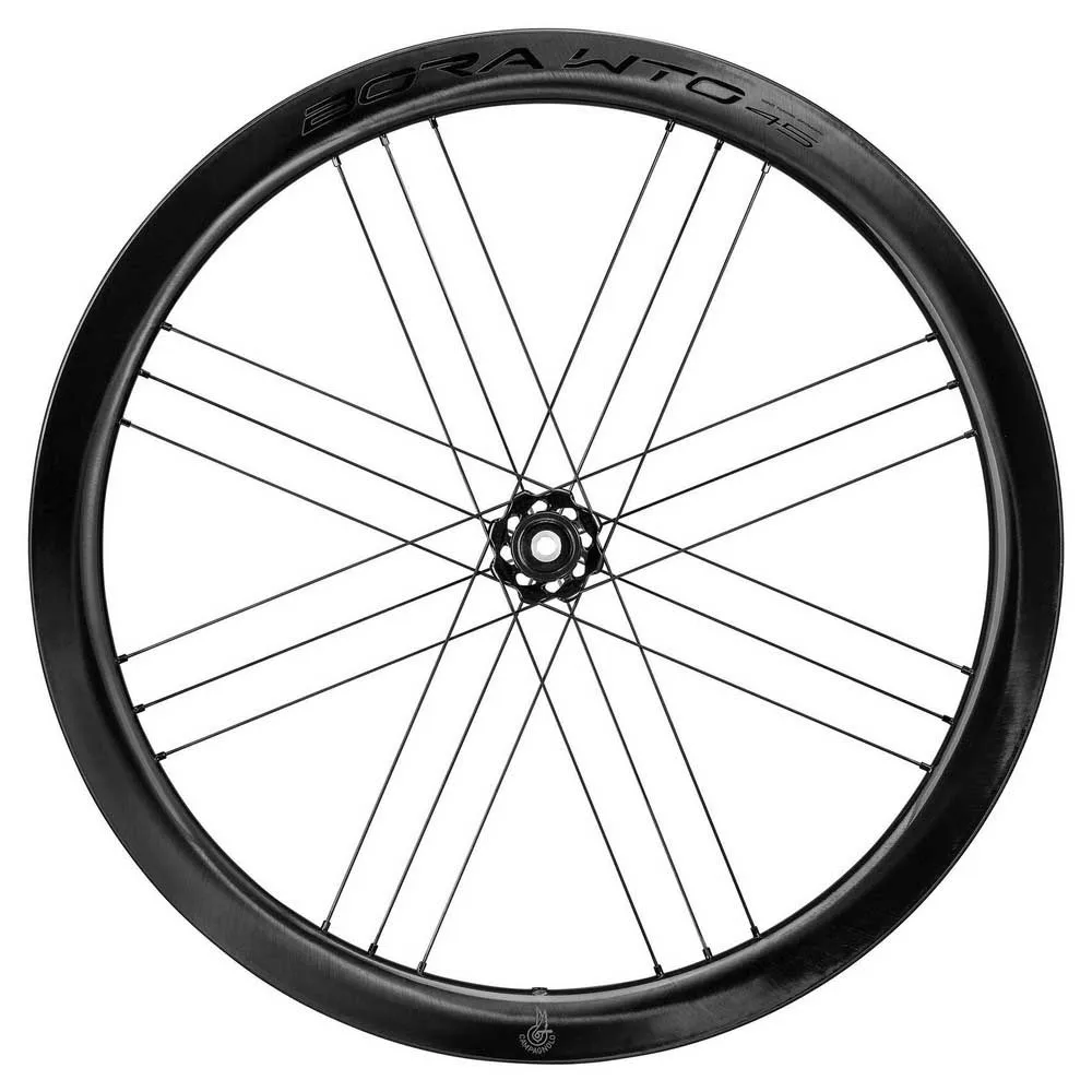 Campagnolo Bora Wto Db 45 C23 2wf Cl Disc Tubeless Rennrad-vorderrad, Black, 12 x 100mm