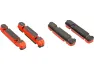 Campagnolo Bremsgummis Cartridge Carbon für Shimano, Rot, one_size