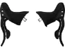 Campagnolo Centaur 11 v+h Set Ergopower 2x11-fach Schalt-/Bremsgriff Mod. 2018, Black, 2 x 11 fach