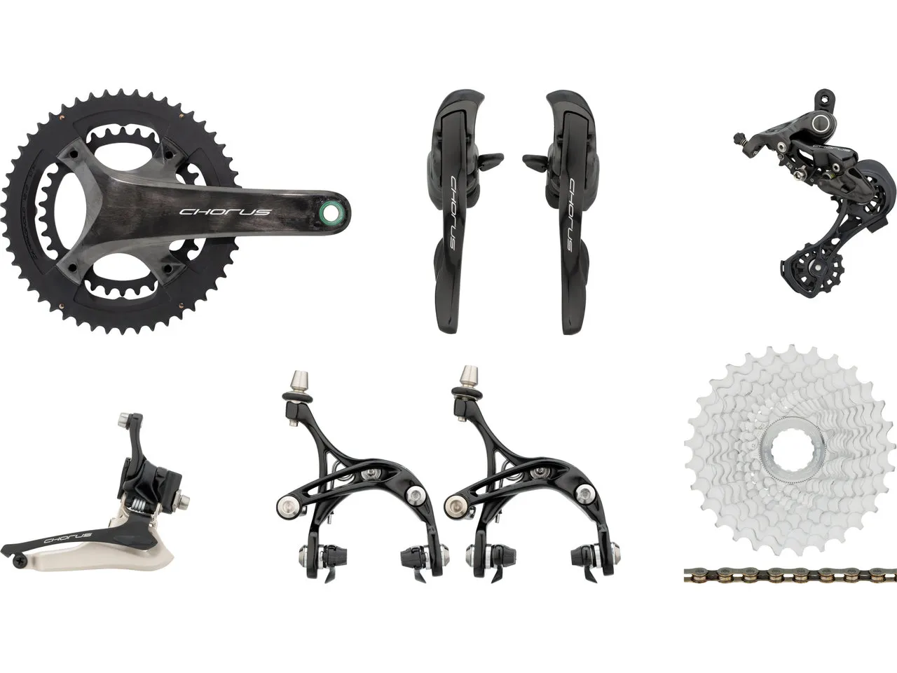 Campagnolo Chorus 12s Gruppe 12-fach 34-50, Schwarz, 170.0mm 34-50/11-32 Campagnolo Chorus 12s Gruppe 12-fach 34-50, Schwarz, 170.0mm 34-50/11-32