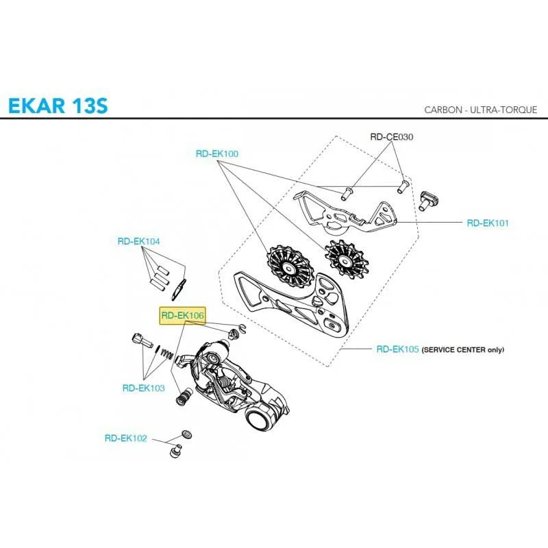 Campagnolo Ekar 13 Stabilisatorbaugruppe, Silver, One Size Campagnolo Ekar 13 Stabilisatorbaugruppe, Silver, One Size