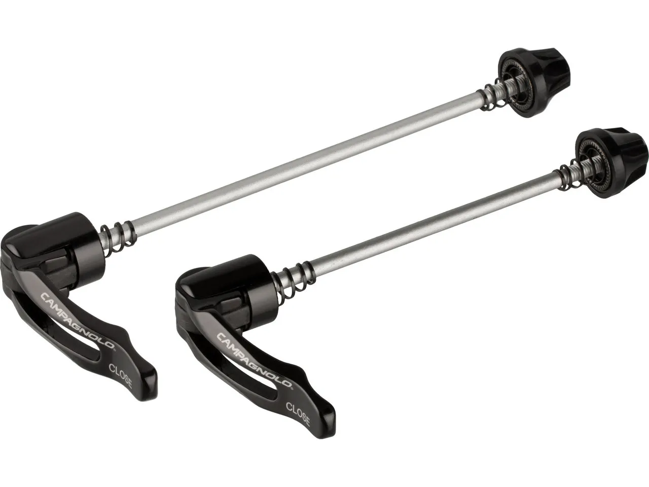 Campagnolo Nabenschnellspanner Scirocco H35 / Zonda / Bullet, Schwarz, Satz (VR + HR) Campagnolo Nabenschnellspanner Scirocco H35 / Zonda / Bullet, Schwarz, Satz (VR + HR)