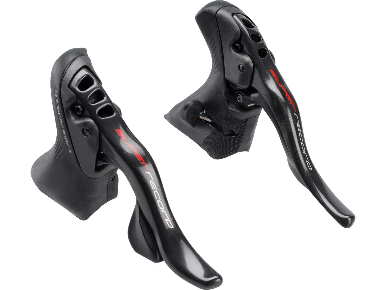 Campagnolo Super Record Ultra-Shift Ergopower 2x12 Schalt-/Bremsgriffe, Carbon, 2 x 12 fach