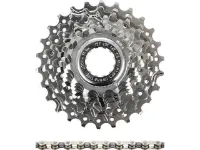 Campagnolo Veloce Kassette + Record Kette 9-fach Verschleißset Campagnolo Veloce Kassette + Record Kette 9-fach Verschleißset