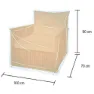 Campingaz 1-sitzer Sofa, Grey, 90 x 130 x 70cm