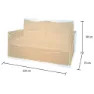 Campingaz 2-sitzer Sofa, Grey, 90 x 220 x 70cm
