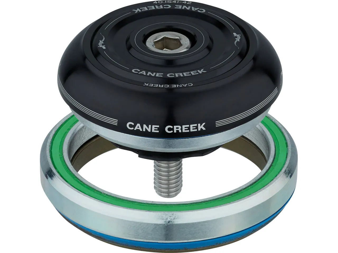 Cane Creek 40er Tapered Steuersatz, Black, IS42/28.6 - IS52/40 Cane Creek 40er Tapered Steuersatz, Black, IS42/28.6 - IS52/40