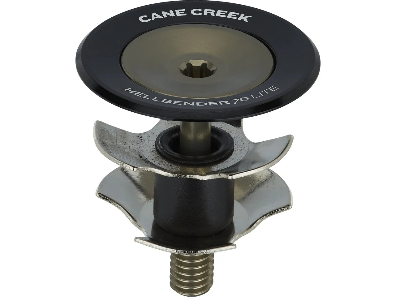 Cane Creek Hellbender 70 Lite Preload Assembly Ahead Kappe mit Kralle, Black-bronze, 1 1/8" Cane Creek Hellbender 70 Lite Preload Assembly Ahead Kappe mit Kralle, Black-bronze, 1 1/8"