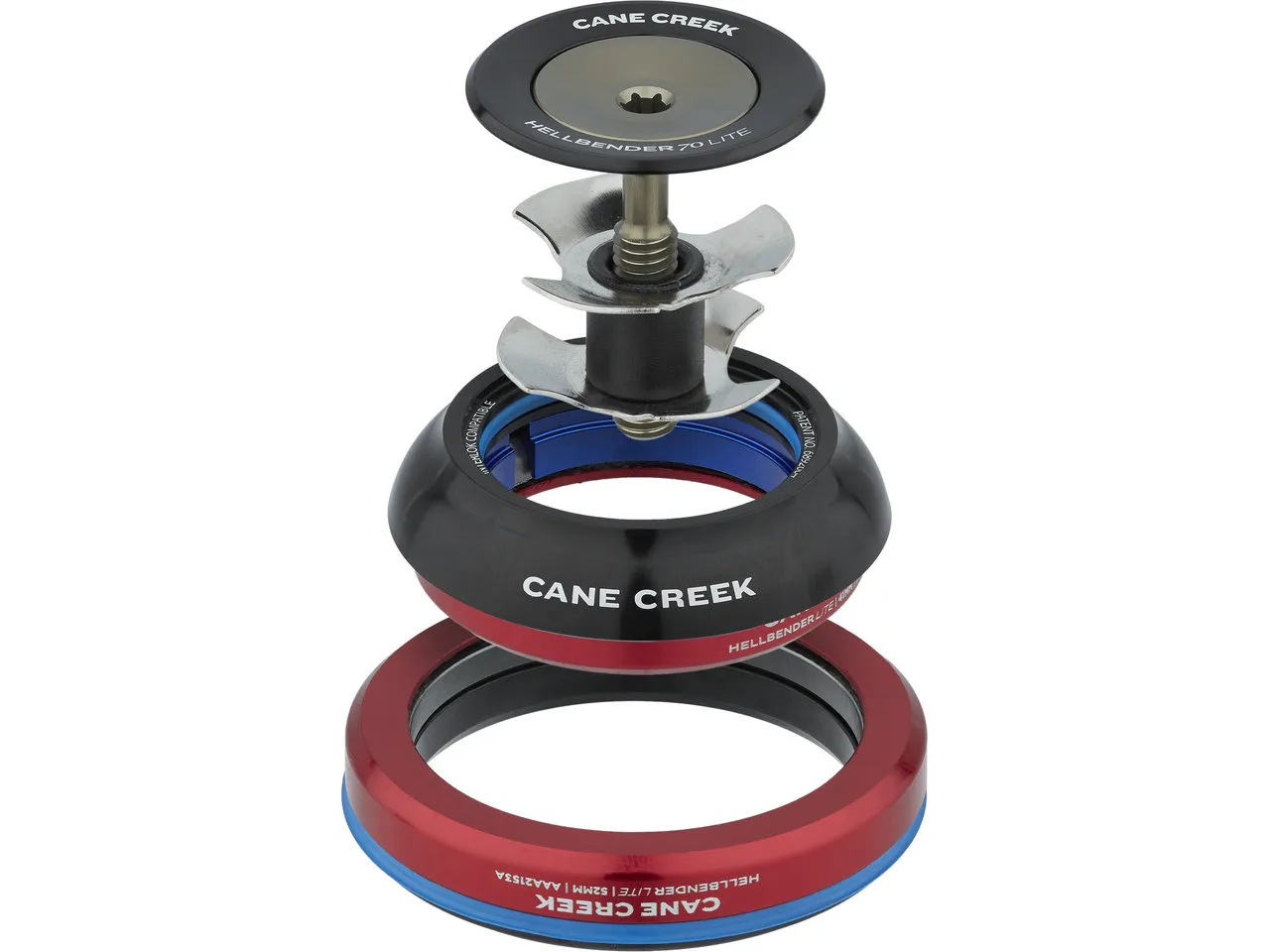 Cane Creek Hellbender 70 Lite Steuersatz, Black, IS41/28.6 - IS52/40 Cane Creek Hellbender 70 Lite Steuersatz, Black, IS41/28.6 - IS52/40