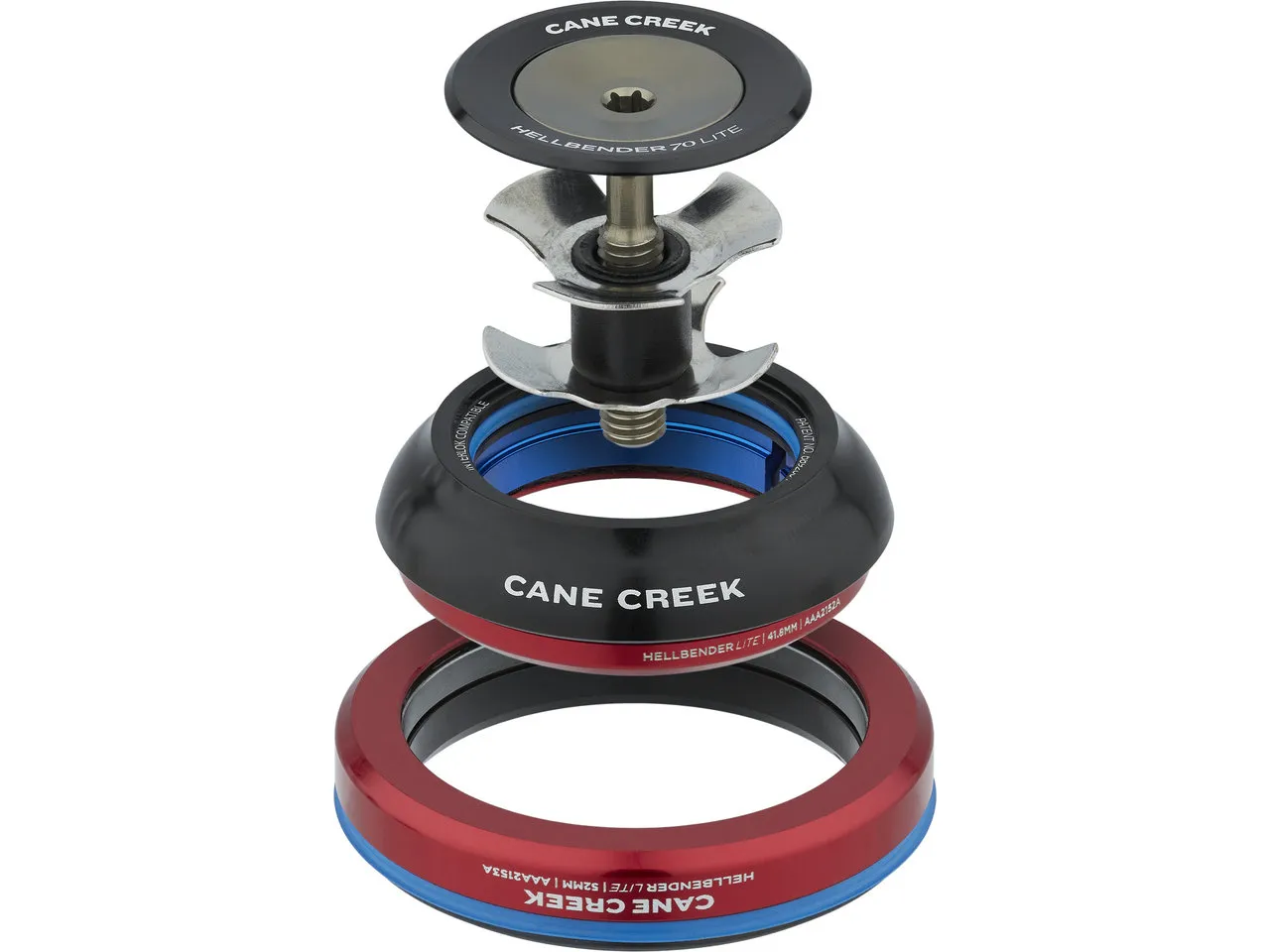 Cane Creek Hellbender 70 Lite Steuersatz, Black, IS42/28.6 - IS52/40 Cane Creek Hellbender 70 Lite Steuersatz, Black, IS42/28.6 - IS52/40