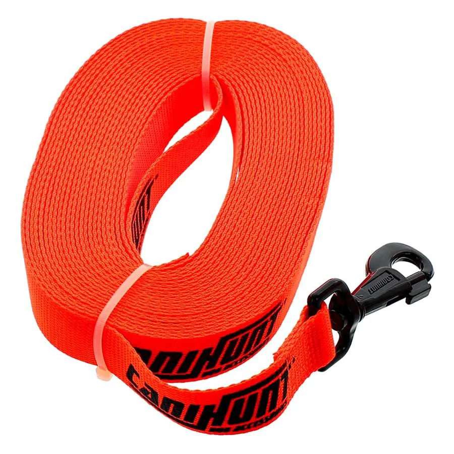 Canihunt Long Hunter Eco Führleine, Orange, 25mm Canihunt Long Hunter Eco Führleine, Orange, 25mm