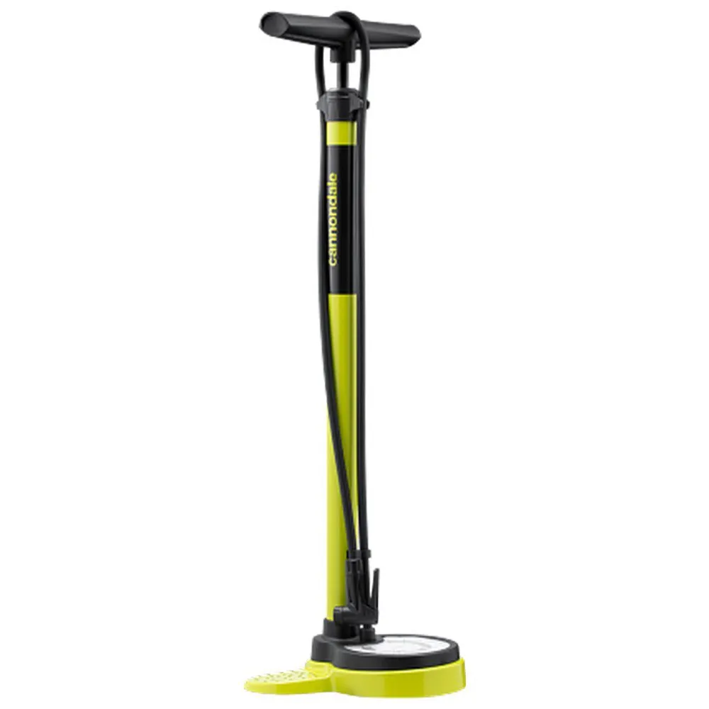 Cannondale Essential Standpumpe, Yellow, 140psi Cannondale Essential Standpumpe, Yellow, 140psi