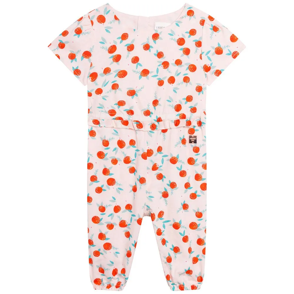 Carrement Beau Y04072 Playsuit, Orange, 12MON Carrement Beau Y04072 Playsuit, Orange, 12MON