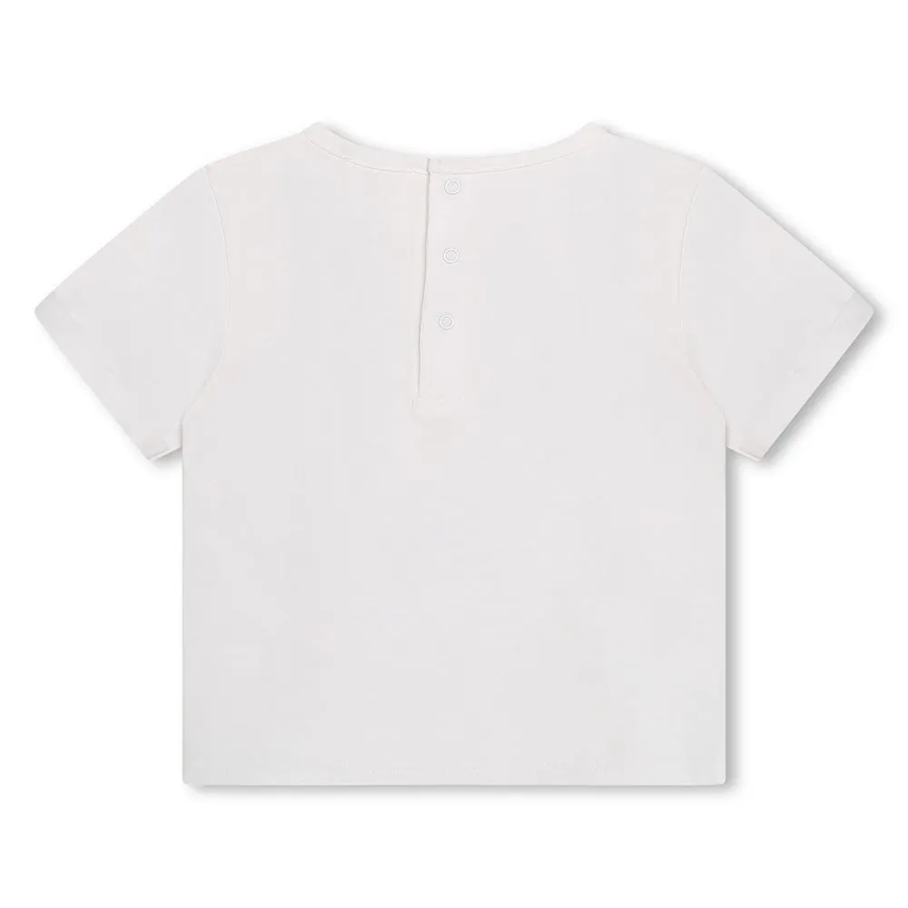 Carrement Beau Y30115 Kurzarm-t-shirt, White, 3Y