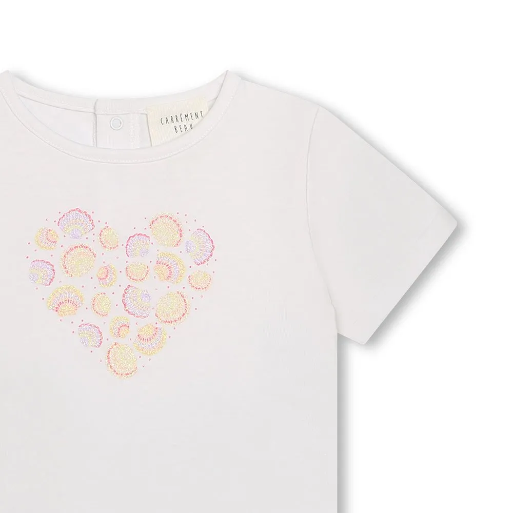 Carrement Beau Y30115 Kurzarm-t-shirt, White, 3Y