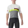 Castelli A Blocco Kurzarm-radtrikot Refurbished, Ivory / bordeaux / electric lime