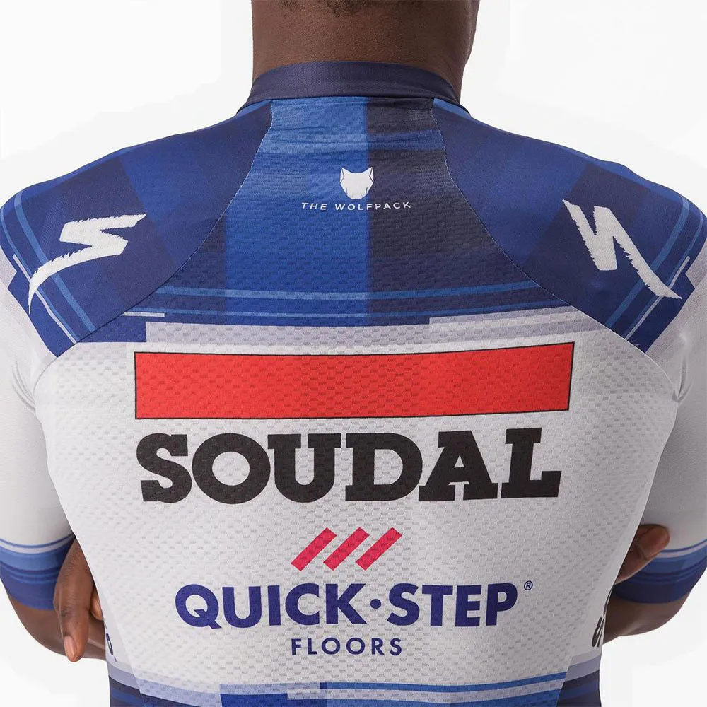 Castelli Aero Race 6.1 Soudal Quick-step 2023 Kurzarm-radtrikot, Dark blue / white Castelli Aero Race 6.1 Soudal Quick-step 2023 Kurzarm-radtrikot, Dark blue / white
