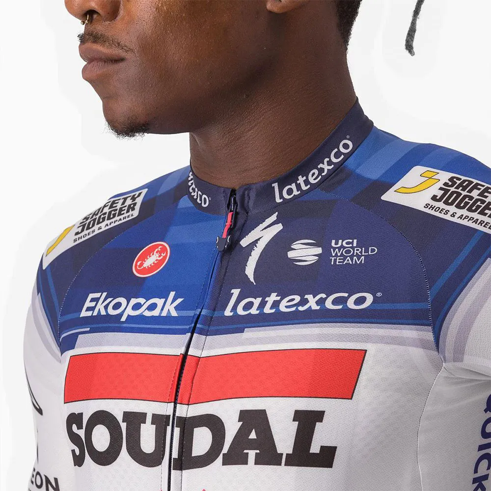 Castelli Aero Race 6.1 Soudal Quick-step 2023 Kurzarm-radtrikot, Dark blue / white Castelli Aero Race 6.1 Soudal Quick-step 2023 Kurzarm-radtrikot, Dark blue / white