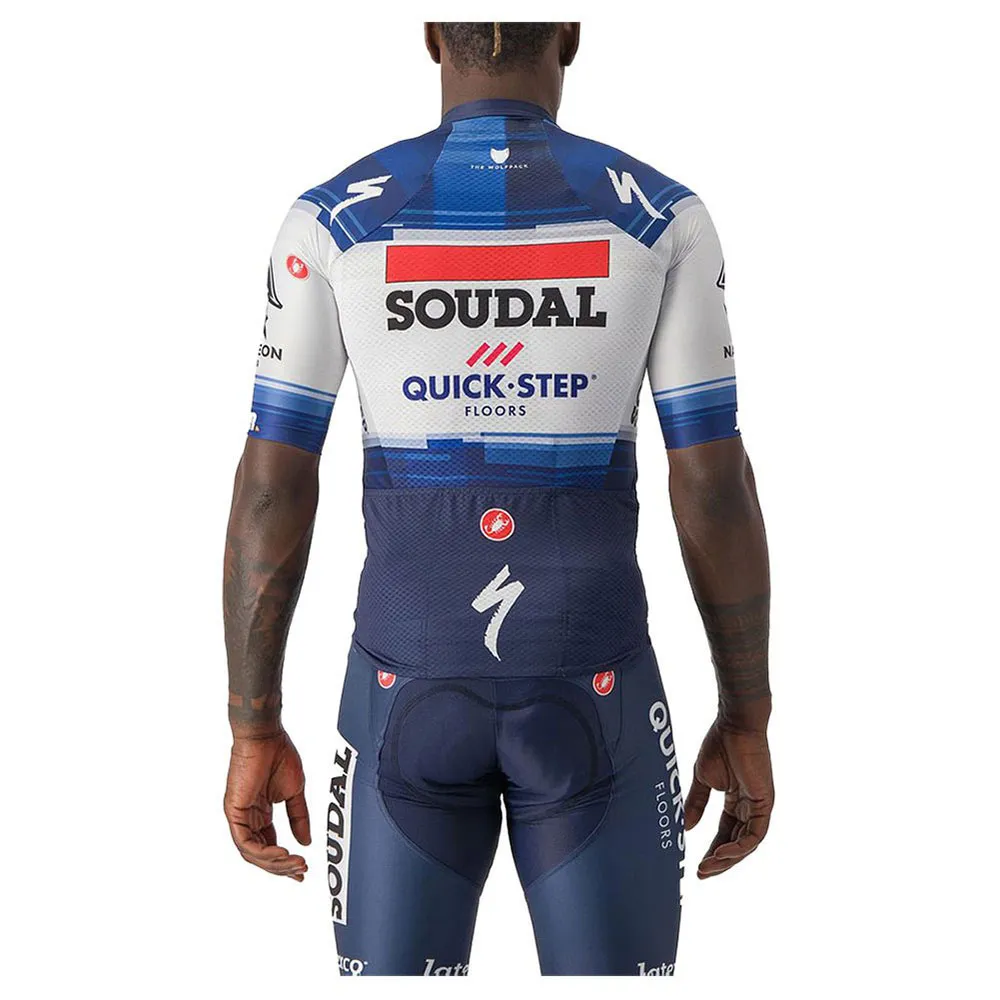 Castelli Aero Race 6.1 Soudal Quick-step 2023 Kurzarm-radtrikot, Dark blue / white Castelli Aero Race 6.1 Soudal Quick-step 2023 Kurzarm-radtrikot, Dark blue / white