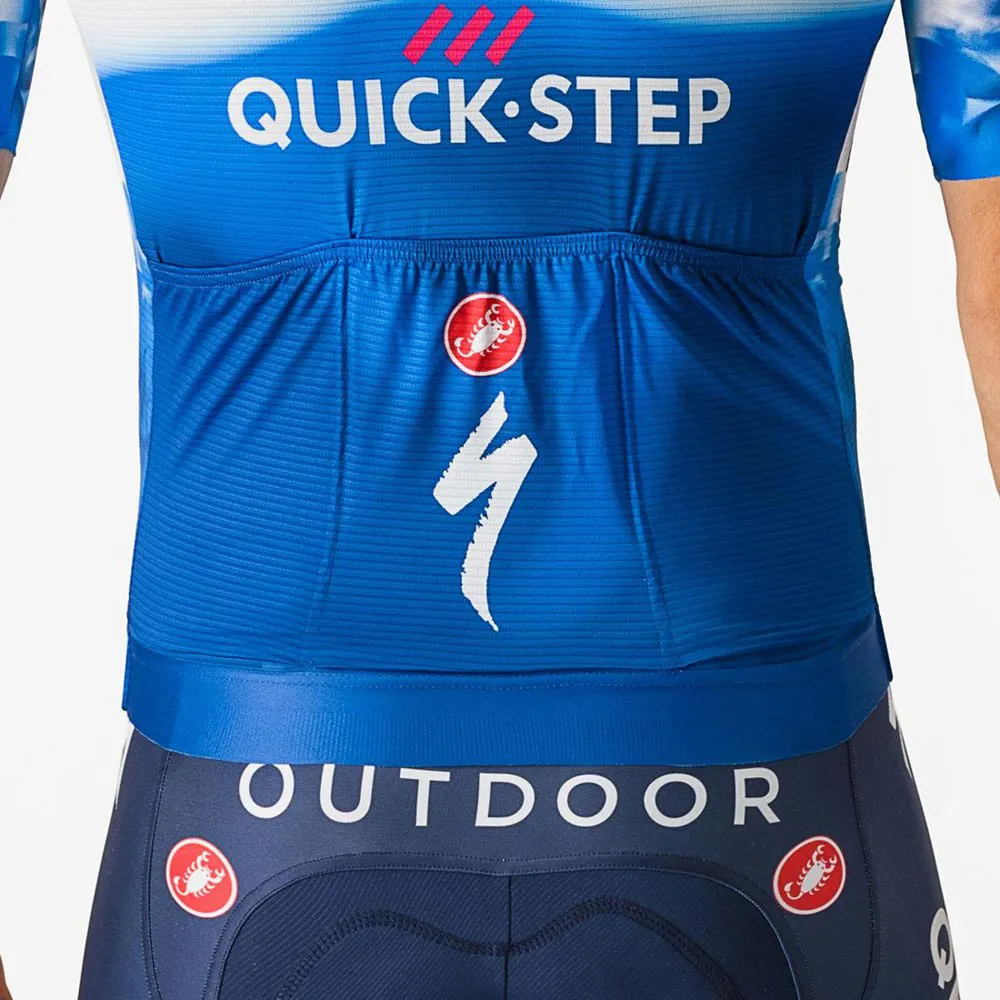 Castelli Aero Race 7.0 Soudal Quick-step 2024 Kurzarm-radtrikot Castelli Aero Race 7.0 Soudal Quick-step 2024 Kurzarm-radtrikot