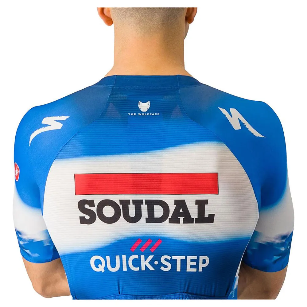 Castelli Aero Race 7.0 Soudal Quick-step 2024 Kurzarm-radtrikot Castelli Aero Race 7.0 Soudal Quick-step 2024 Kurzarm-radtrikot
