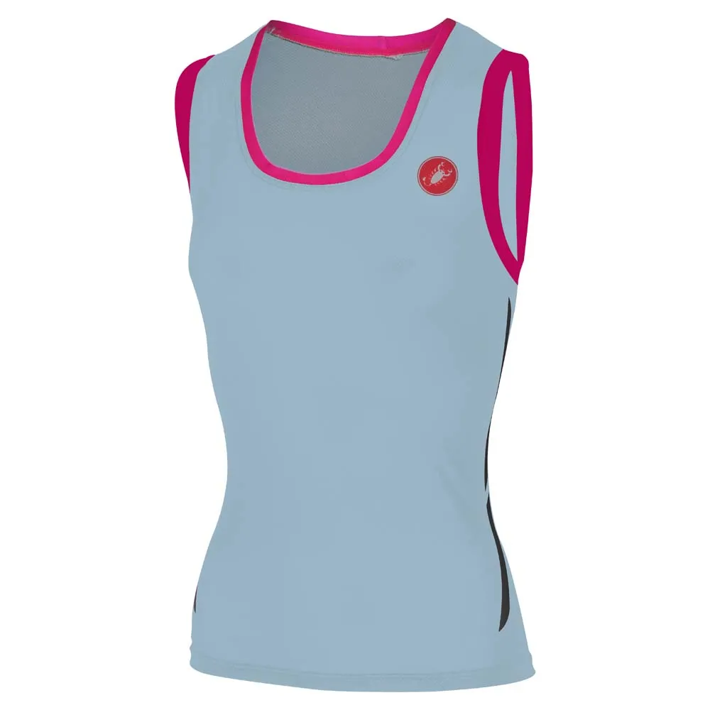 Castelli Al Ii Run ärmelloses T-shirt, Black / pale blue, S Castelli Al Ii Run ärmelloses T-shirt, Black / pale blue, S