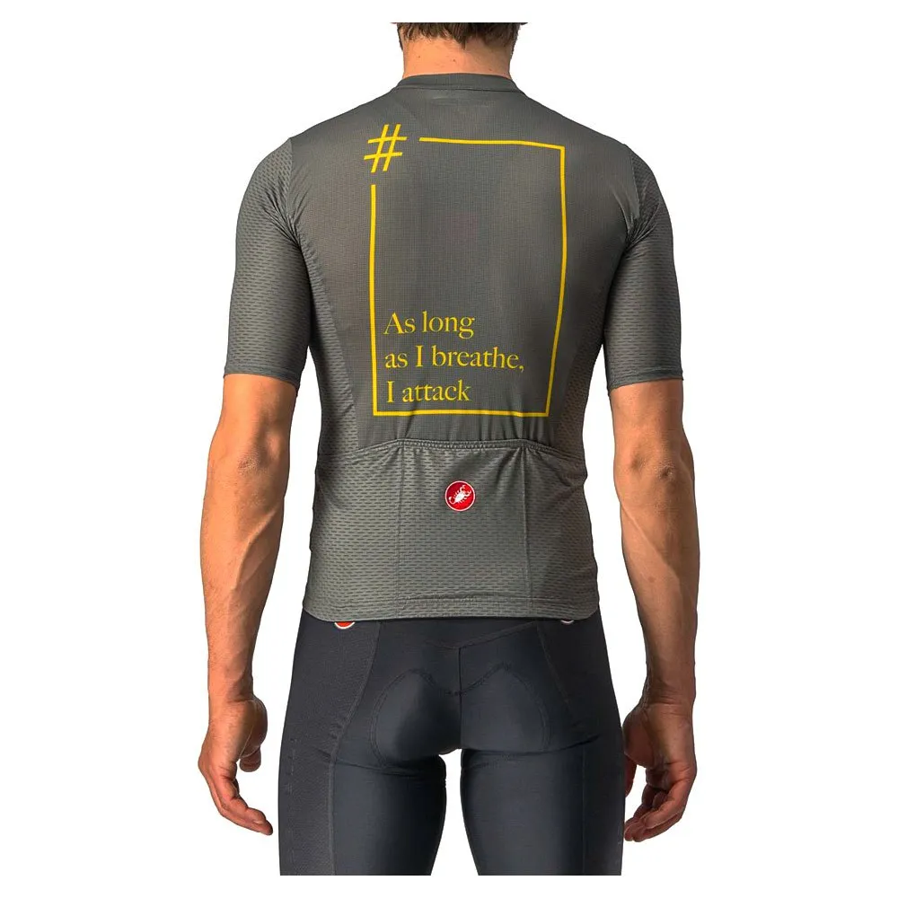 Castelli Breathe Attack Kurzarm-radtrikot, Green forest Castelli Breathe Attack Kurzarm-radtrikot, Green forest