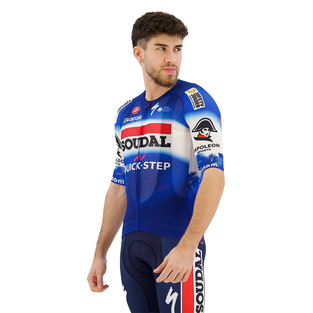 Castelli Climber´s 4.0 Soudal Quick-step 2024 Kurzarm-radtrikot Castelli Climber´s 4.0 Soudal Quick-step 2024 Kurzarm-radtrikot