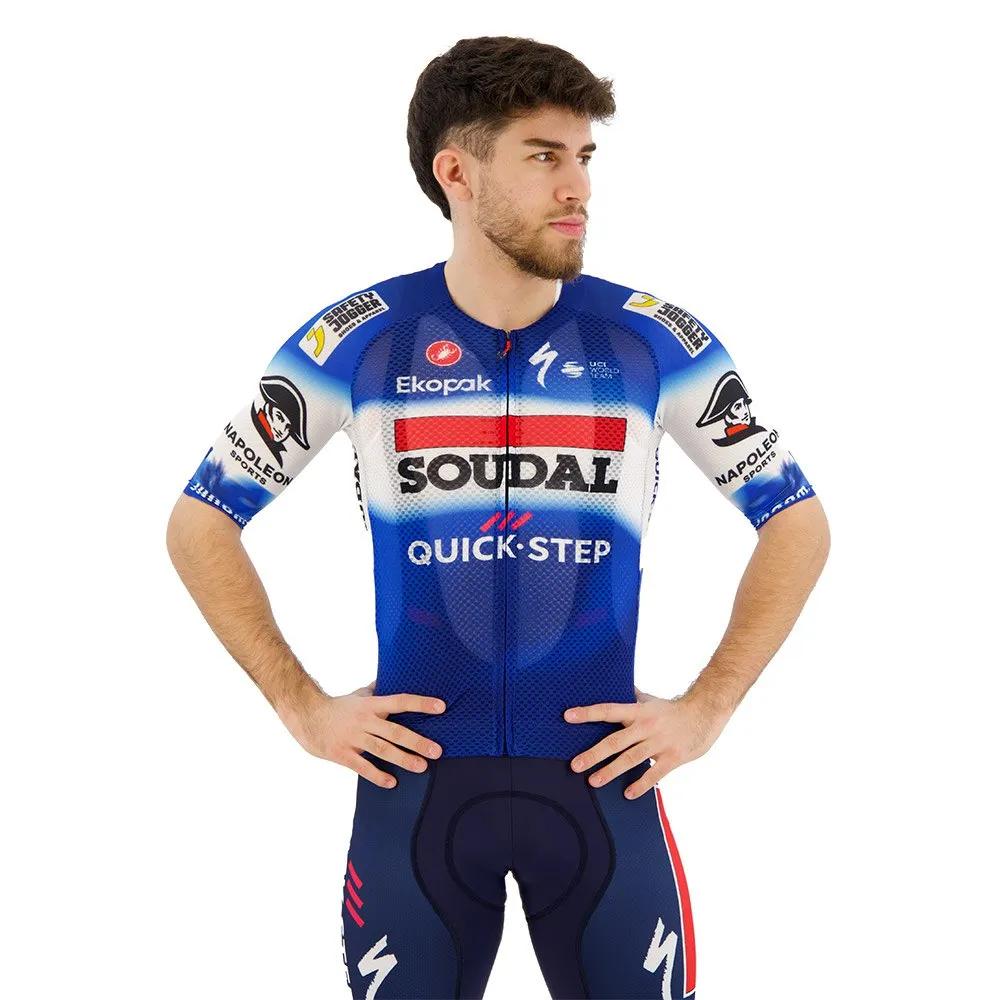 Castelli Climber´s 4.0 Soudal Quick-step 2024 Kurzarm-radtrikot Castelli Climber´s 4.0 Soudal Quick-step 2024 Kurzarm-radtrikot