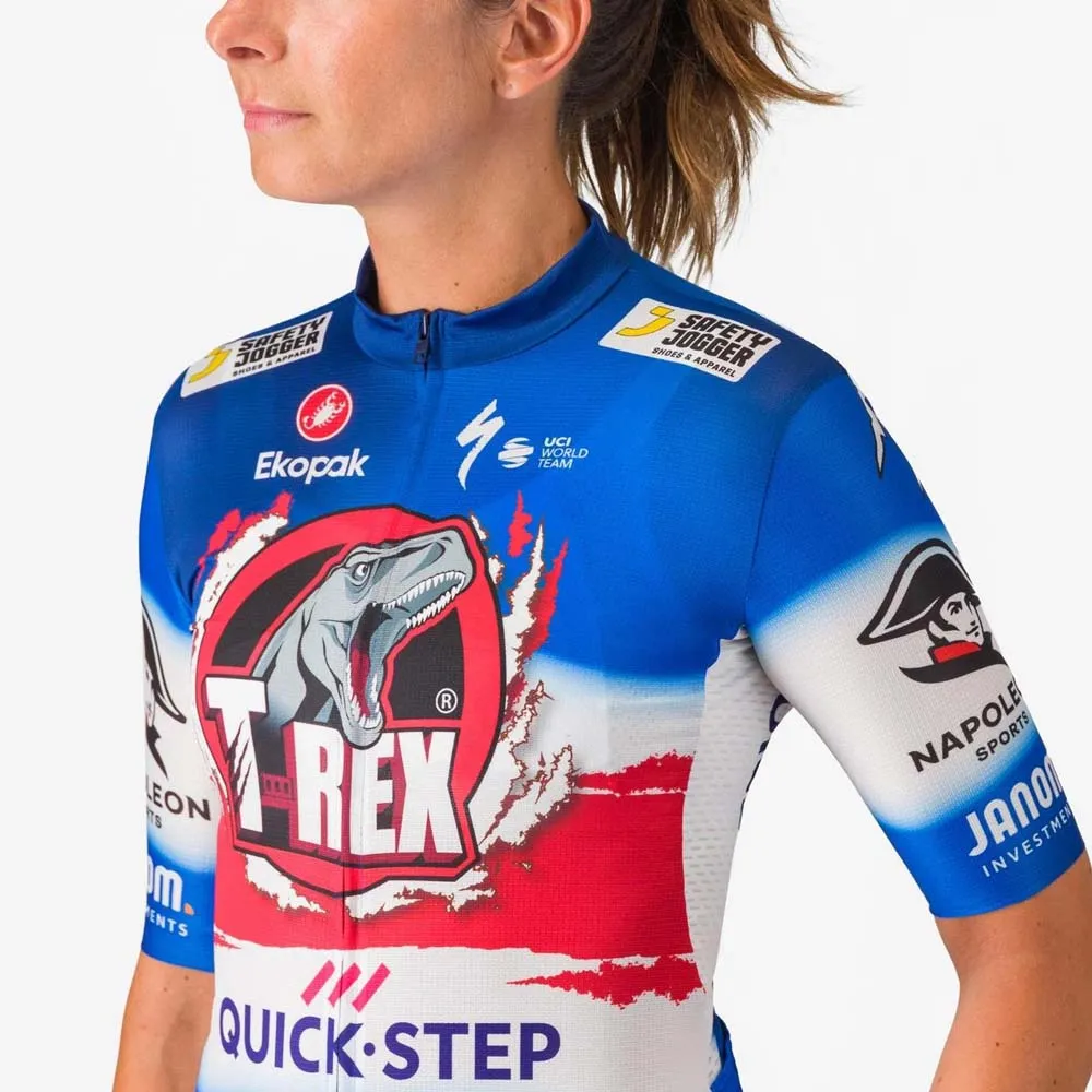 Castelli Competizione 3 T-rex Quick-step Kurzarm-radtrikot, Vuelta blue ceramic Castelli Competizione 3 T-rex Quick-step Kurzarm-radtrikot, Vuelta blue ceramic
