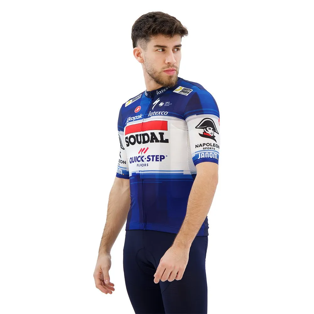Castelli Competizione Soudal Quick-step 2023 Kurzarm-radtrikot, Dark blue / white Castelli Competizione Soudal Quick-step 2023 Kurzarm-radtrikot, Dark blue / white