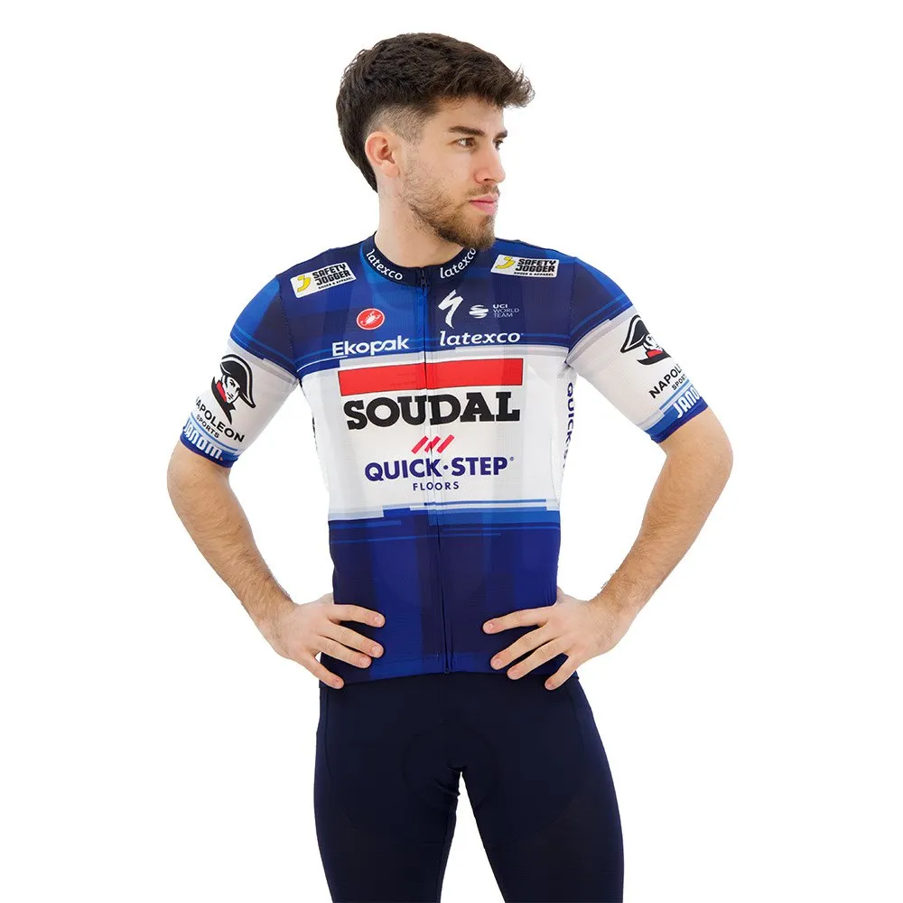 Castelli Competizione Soudal Quick-step 2023 Kurzarm-radtrikot, Dark blue / white Castelli Competizione Soudal Quick-step 2023 Kurzarm-radtrikot, Dark blue / white