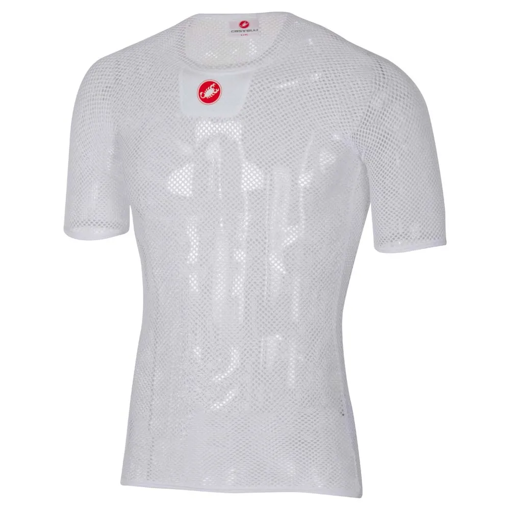 Castelli Core Mesh 3 Kurzarm-baselayer Refurbished, White / red