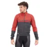 Dark grey / fiery red / dark green