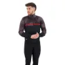 Light black / dark grey / red