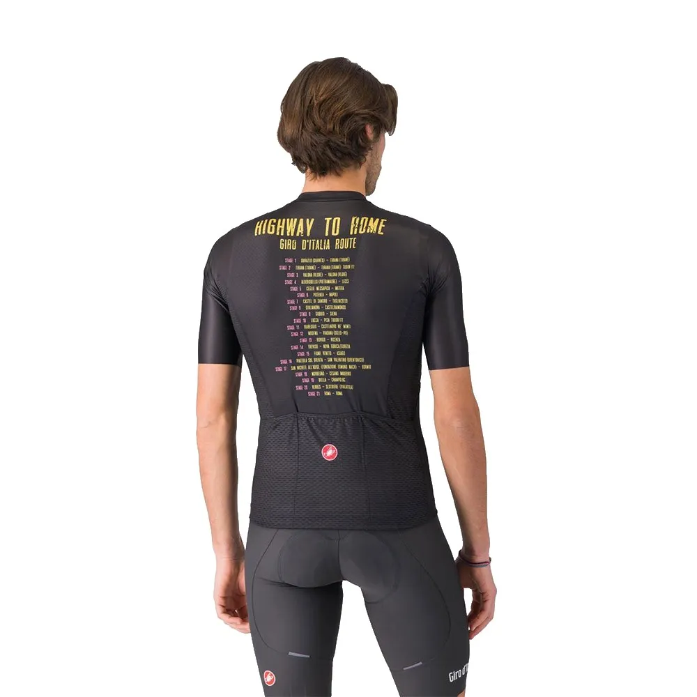 Castelli #giro Highway To Rome Kurzarm-radtrikot Castelli #giro Highway To Rome Kurzarm-radtrikot