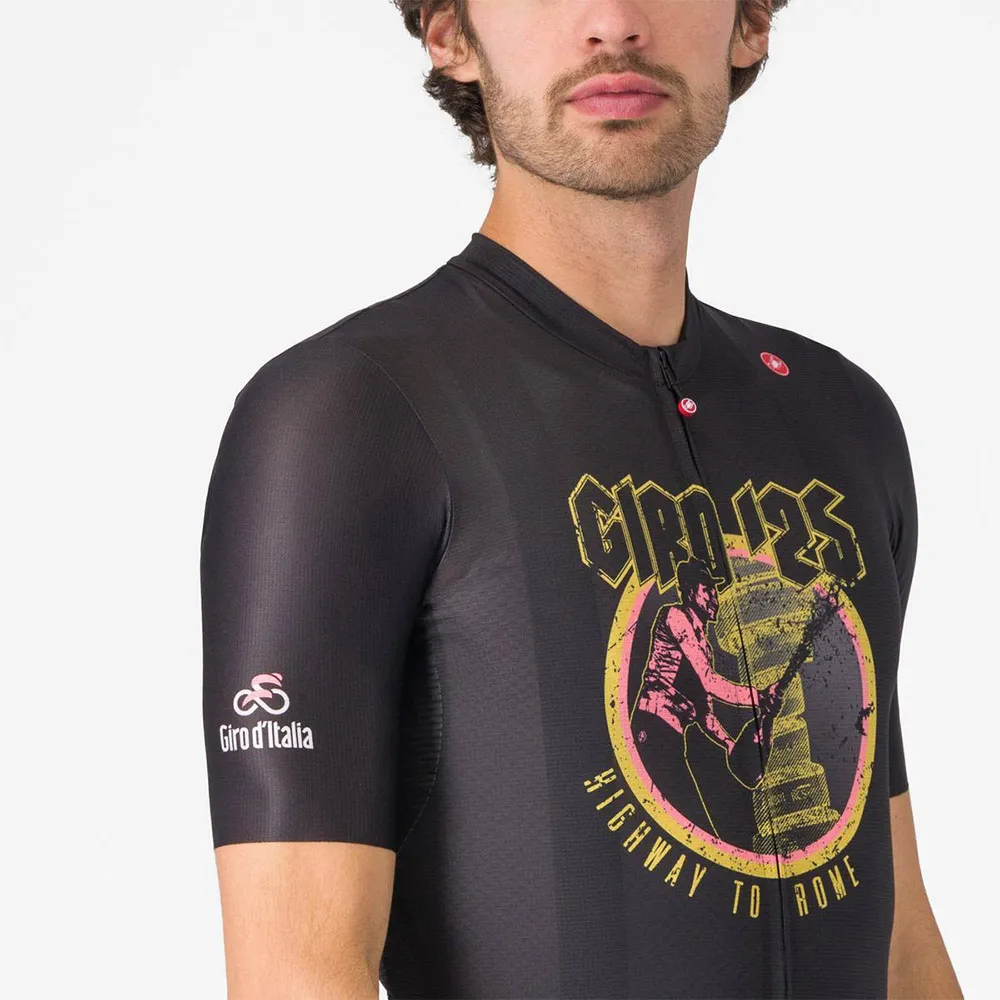 Castelli #giro Highway To Rome Kurzarm-radtrikot Castelli #giro Highway To Rome Kurzarm-radtrikot