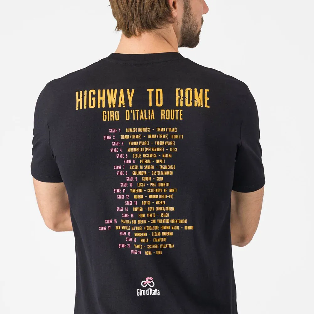 Castelli #giro Highway To Rome Kurzarm-t-shirt Castelli #giro Highway To Rome Kurzarm-t-shirt