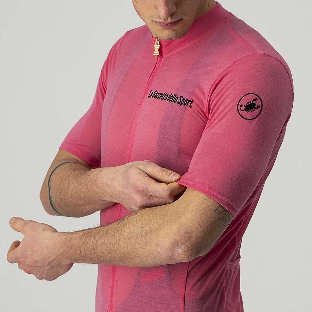 Castelli Giro Italia 2021 Maglia Rosa 90 Years Kurzarm-radtrikot, Pink giro Castelli Giro Italia 2021 Maglia Rosa 90 Years Kurzarm-radtrikot, Pink giro