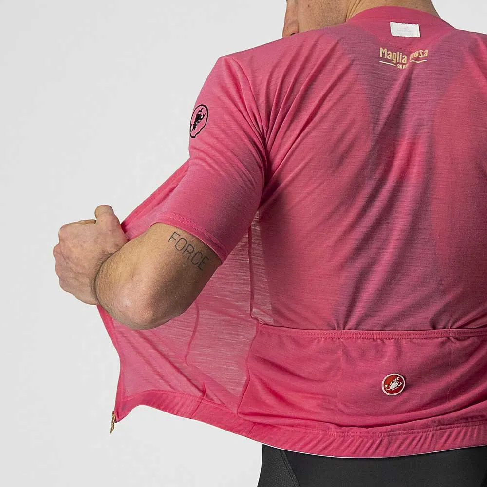 Castelli Giro Italia 2021 Maglia Rosa 90 Years Kurzarm-radtrikot, Pink giro Castelli Giro Italia 2021 Maglia Rosa 90 Years Kurzarm-radtrikot, Pink giro