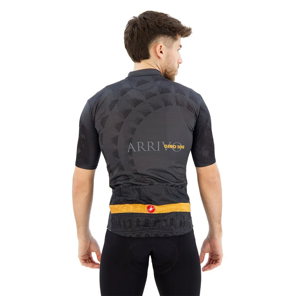 Castelli #giro Roma Kurzarm-radtrikot, Anthracite / dark grey / yellow