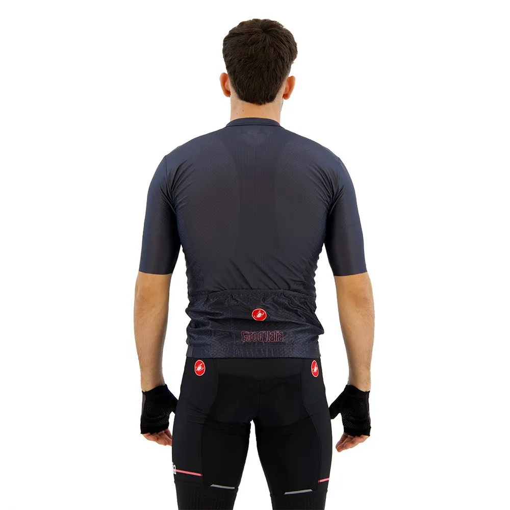 Castelli #giro Veloce 2024 Kurzarm-radtrikot, Dark blue / round pink Castelli #giro Veloce 2024 Kurzarm-radtrikot, Dark blue / round pink