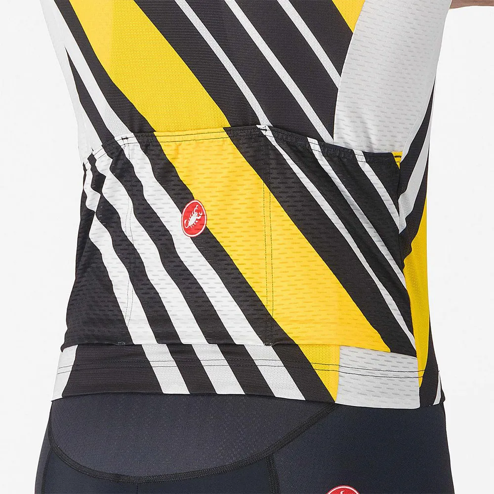 Castelli Heritage Kurzarm-radtrikot, Black / white / yellow Castelli Heritage Kurzarm-radtrikot, Black / white / yellow