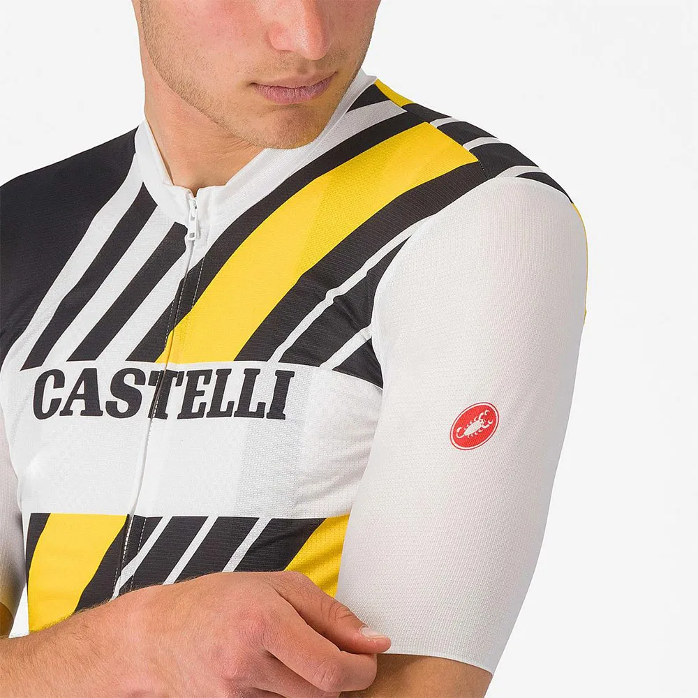 Castelli Heritage Kurzarm-radtrikot, Black / white / yellow Castelli Heritage Kurzarm-radtrikot, Black / white / yellow
