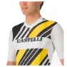Castelli Heritage Kurzarm-radtrikot, Black / white / yellow