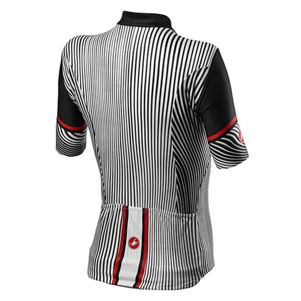 Castelli Illusione Kurzarm-radtrikot, Black / white, L Castelli Illusione Kurzarm-radtrikot, Black / white, L