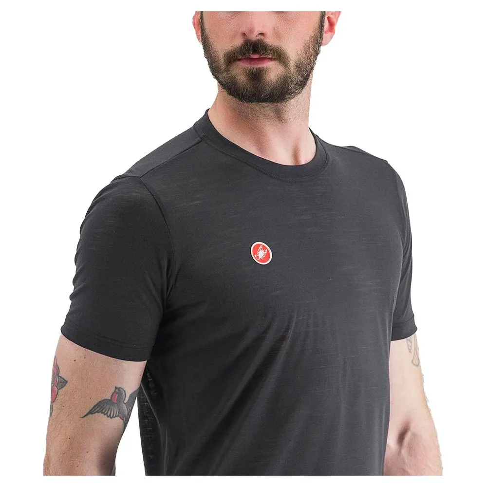 Castelli Merino Kurzarm-t-shirt, Light black, M Castelli Merino Kurzarm-t-shirt, Light black, M