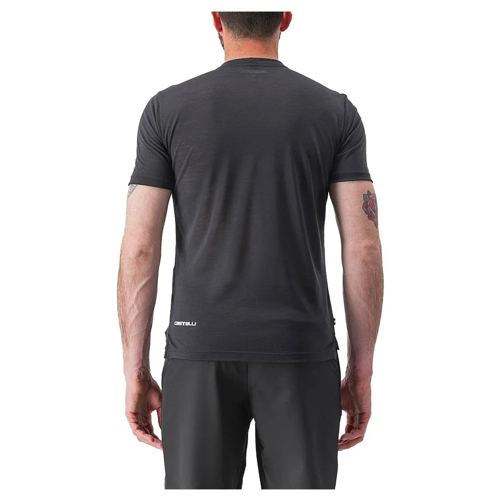 Castelli Merino Kurzarm-t-shirt, Light black, M Castelli Merino Kurzarm-t-shirt, Light black, M